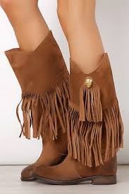 botas vaqueras con flecos