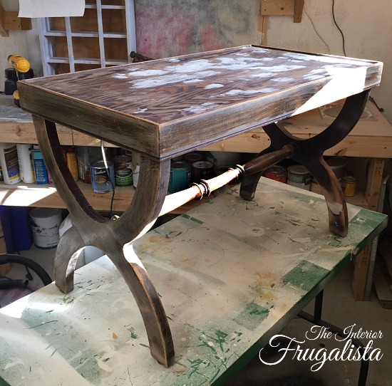 Delightful Quatrefoil Stenciled Coffee Table Makeover Interior Frugalista