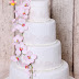 Tort de nunta cu orhidee roz