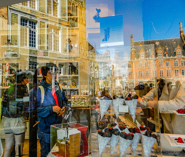 Loja dos Chocolates Godiva em Bruges, Bélgica