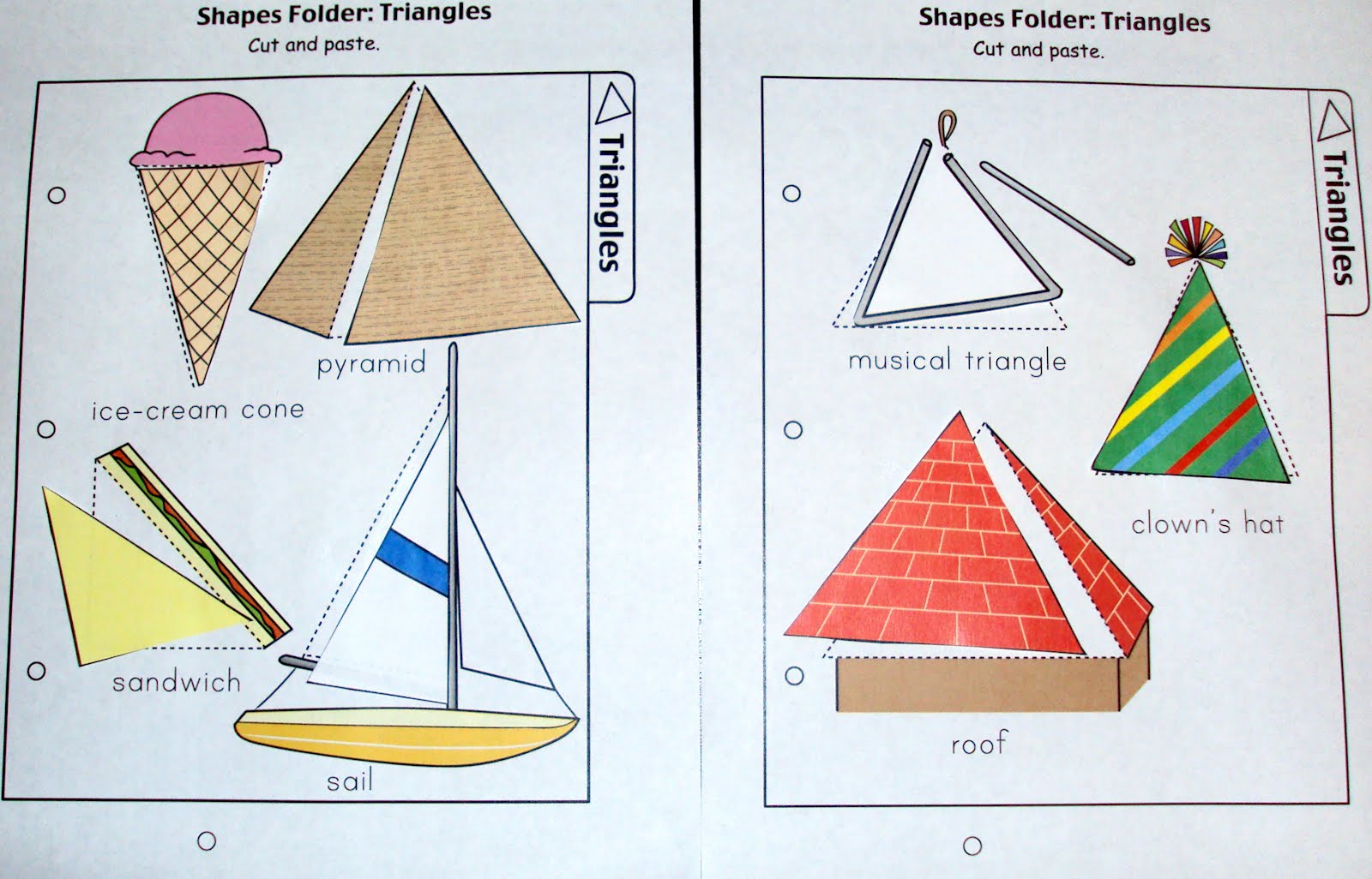 Mom's Tot School Shape Triangle
