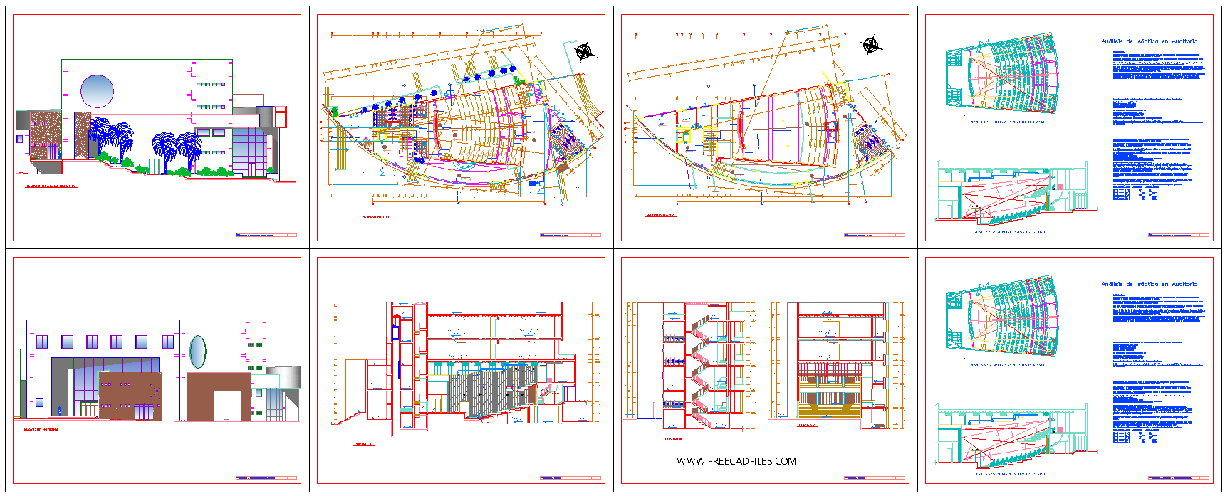 Lecture Hall Seating [DWG]
