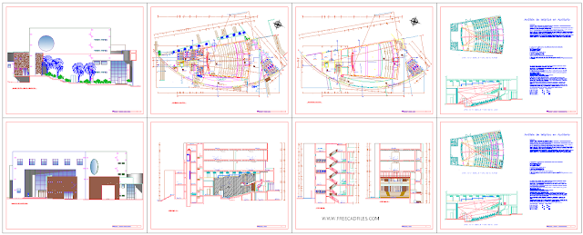 Lecture Hall Seating [DWG]