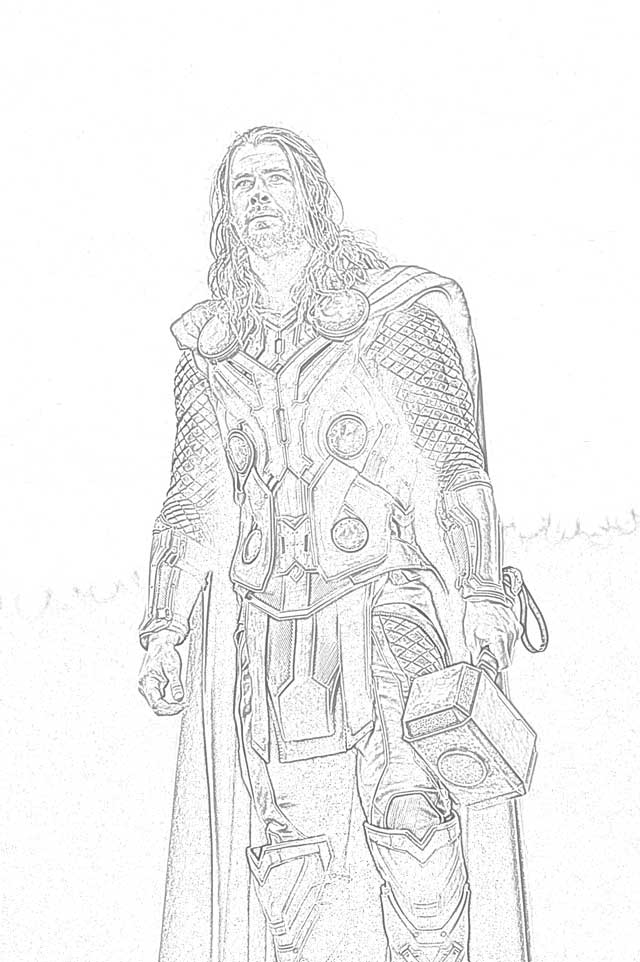Coloring Pages: Thor Coloring Pages Free and Downloadable