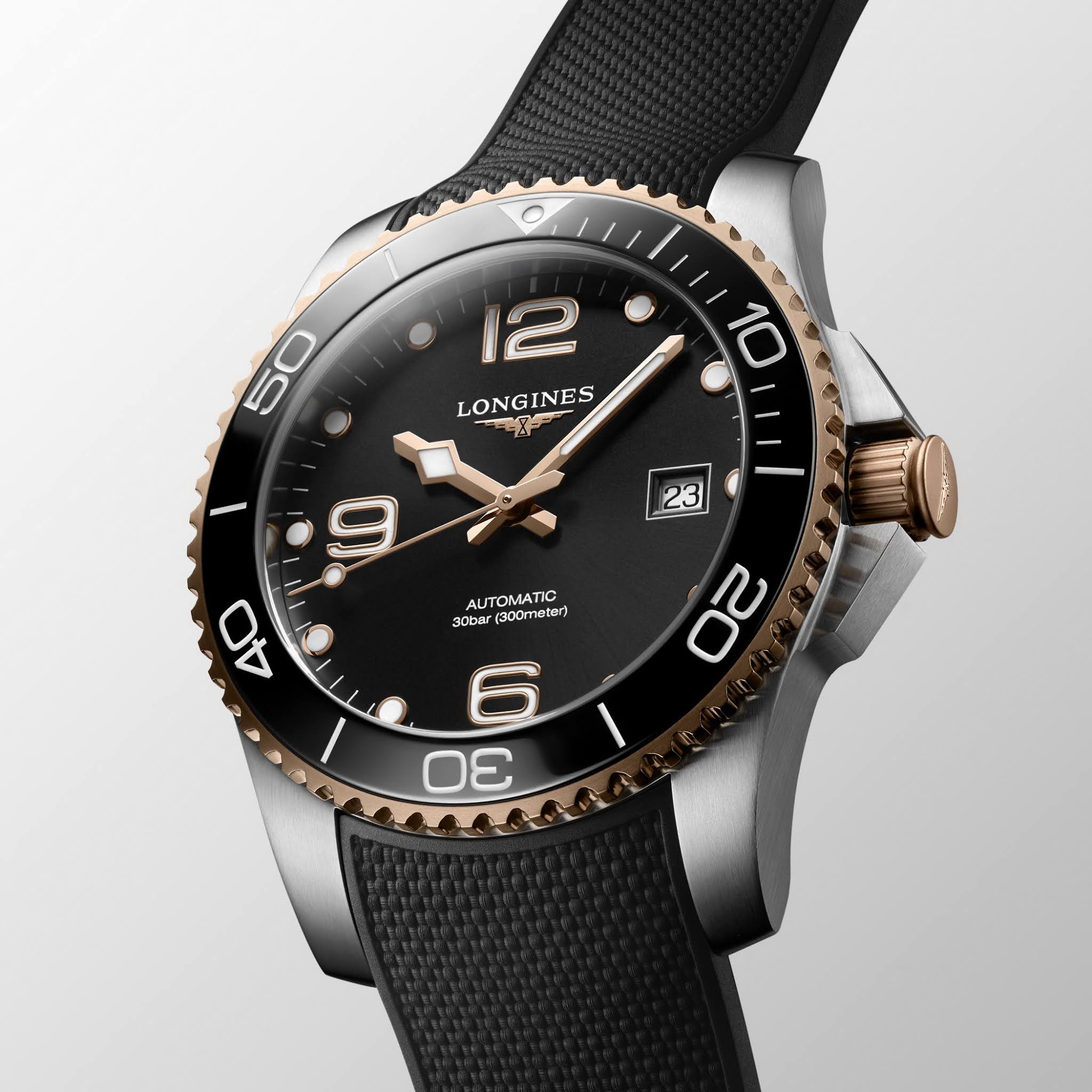 OceanicTime: LONGINES HydroConquest Two-Tone BLACK 41MM