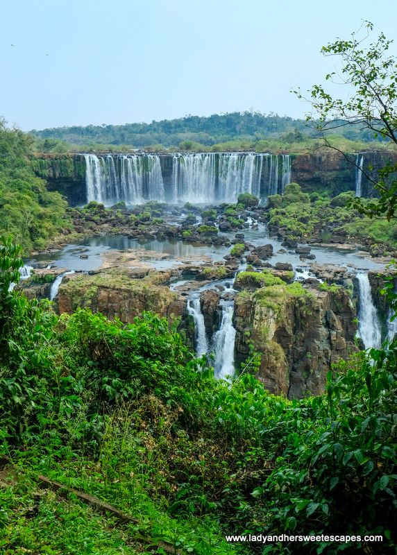 a part of Iguazu Falls in Brazil