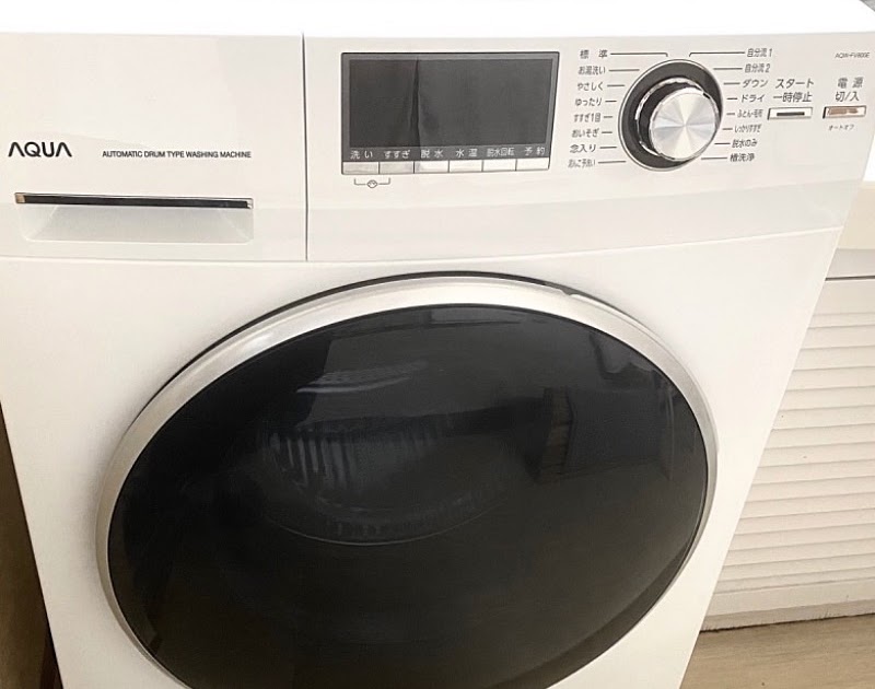 豪華 AQW-FV800E(W)ドラム式洗濯機 （ちわさん専用）AQUA - 洗濯機
