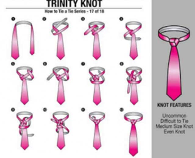 Cara Membuat Dasi Segitiga