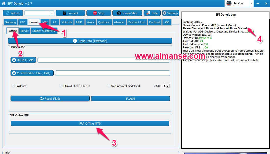 حذف حساب جوجل اكونت هاتف هواوي remove frp HUAWEI nova 2 plus BACL21