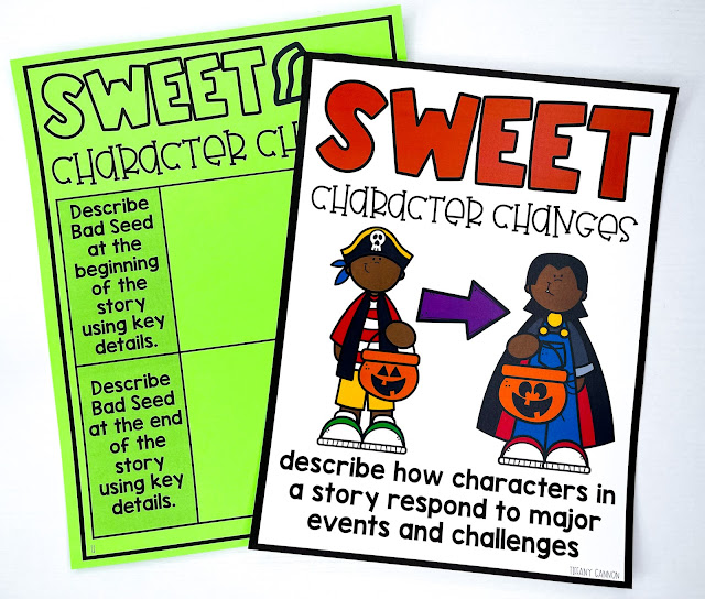 Halloween read aloud activities, craft, anchor charts, and directed drawing for The Good, the Bad, and the Spooky.
