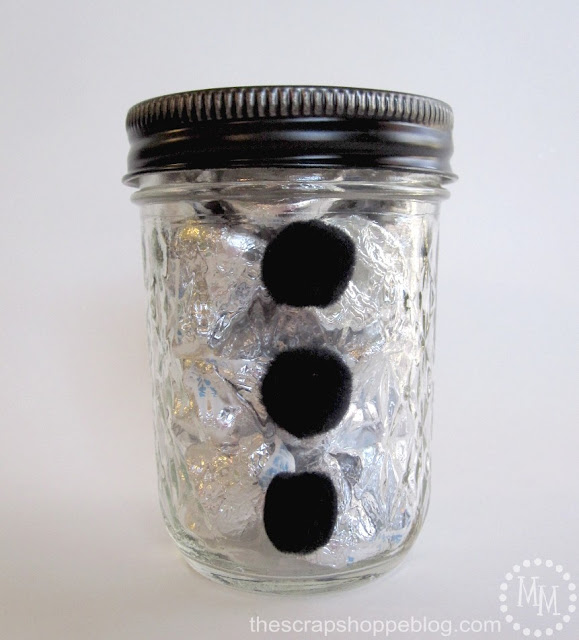 Snowman Mason jar