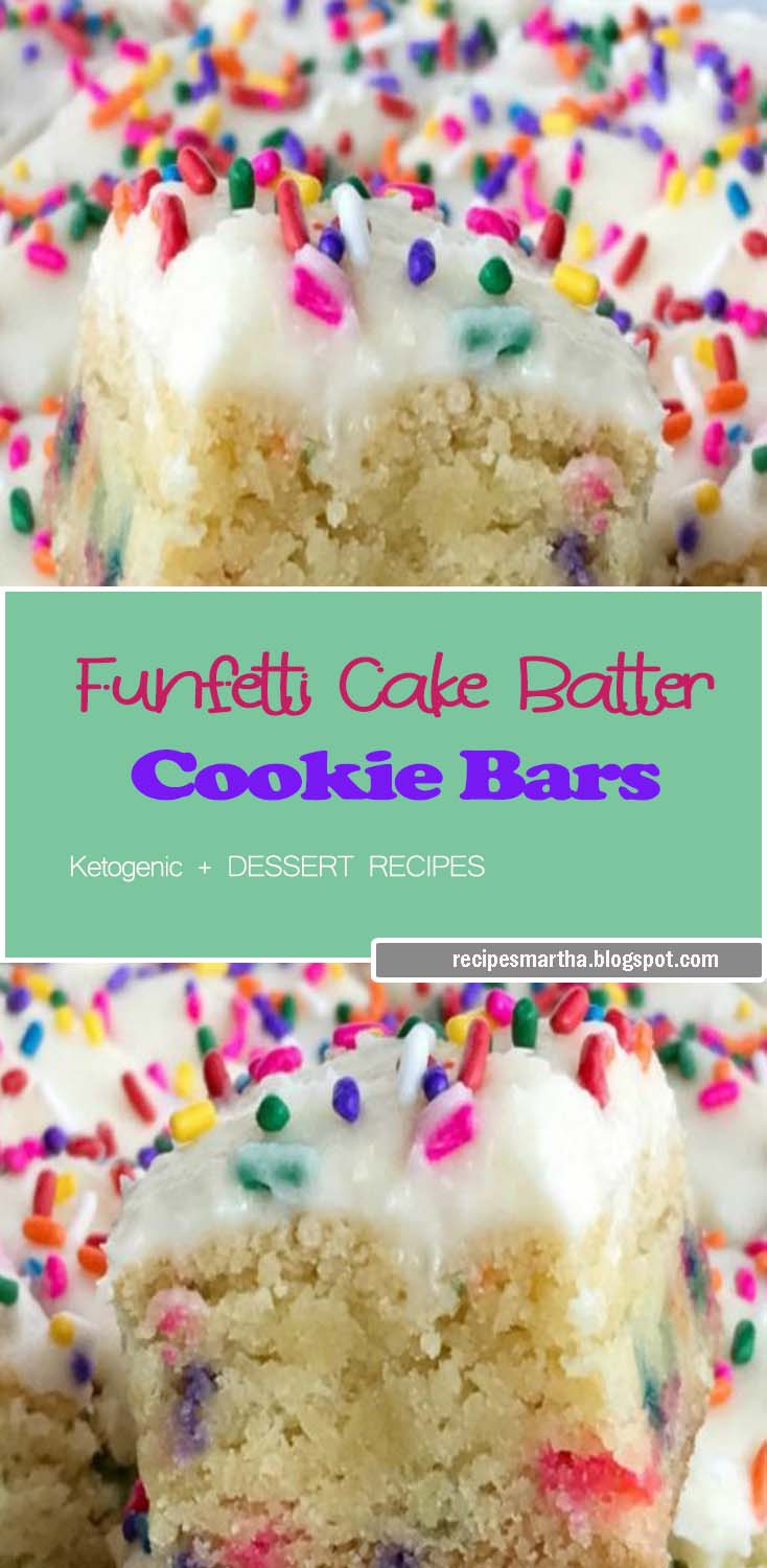Funfetti Cake Batter Cookie Bars Recipes Martha