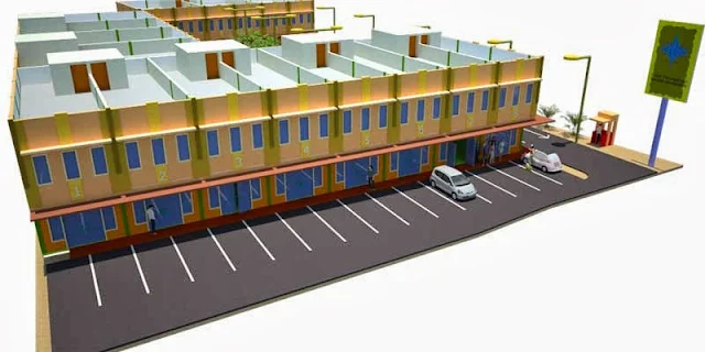 Site Plan 3D Gudang