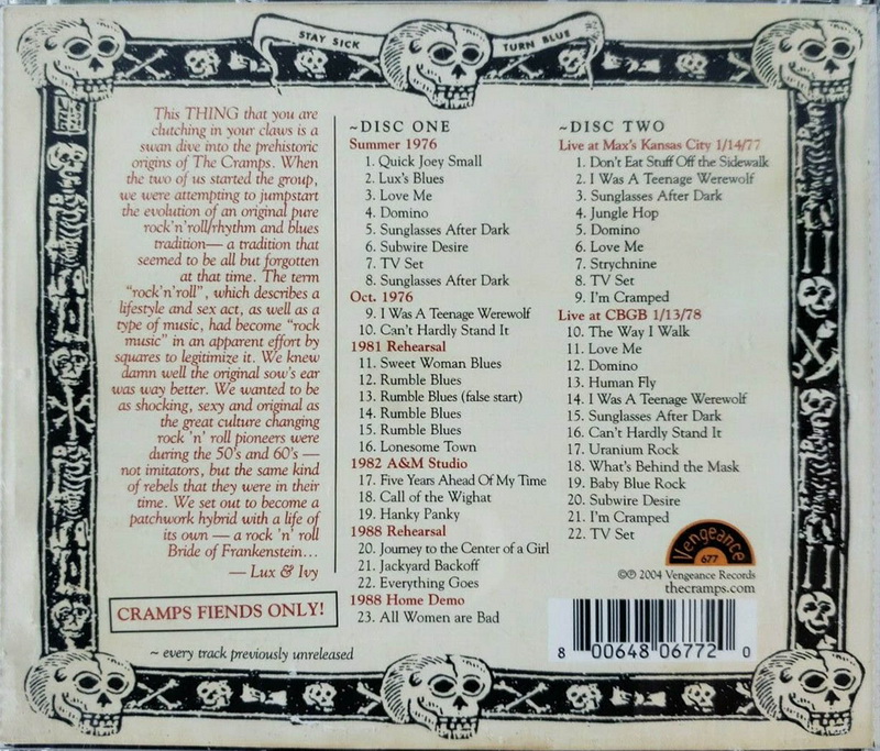 ENTRE MUSICA THE CRAMPS How to Make a Monster (2 CDs)