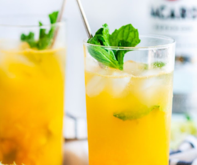 Summertime Fresh Mint Mango Mojito Summertime Fresh Mint Mango Mojito