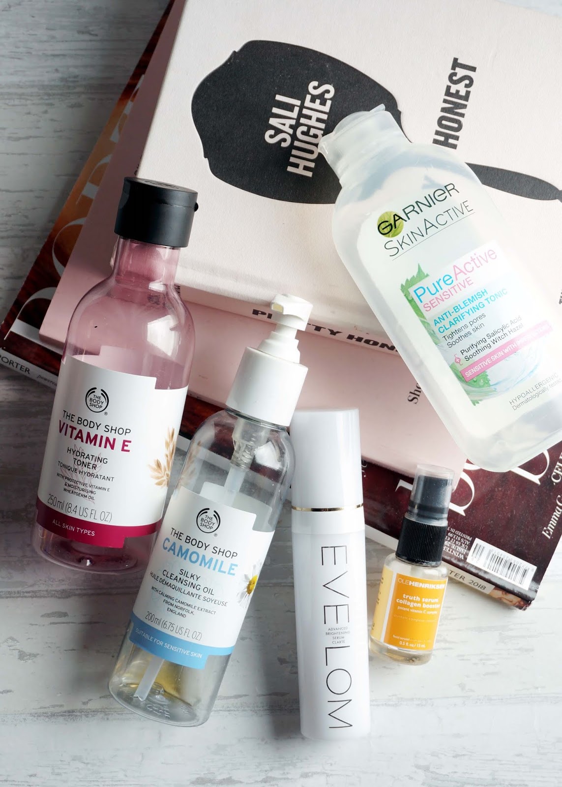 Joyce Lau Empties The Body Shop Vitamin E Hydrating Toner The Body Shop Camomile Cleansing Oil Eve Lom Adva Hydrating Toner Body Shop Vitamin E The Body Shop