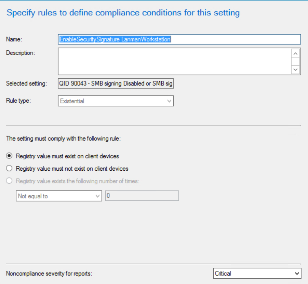 Fixing 'SMB Signing Disabled or SMB Signing Not Required' vulnerability.