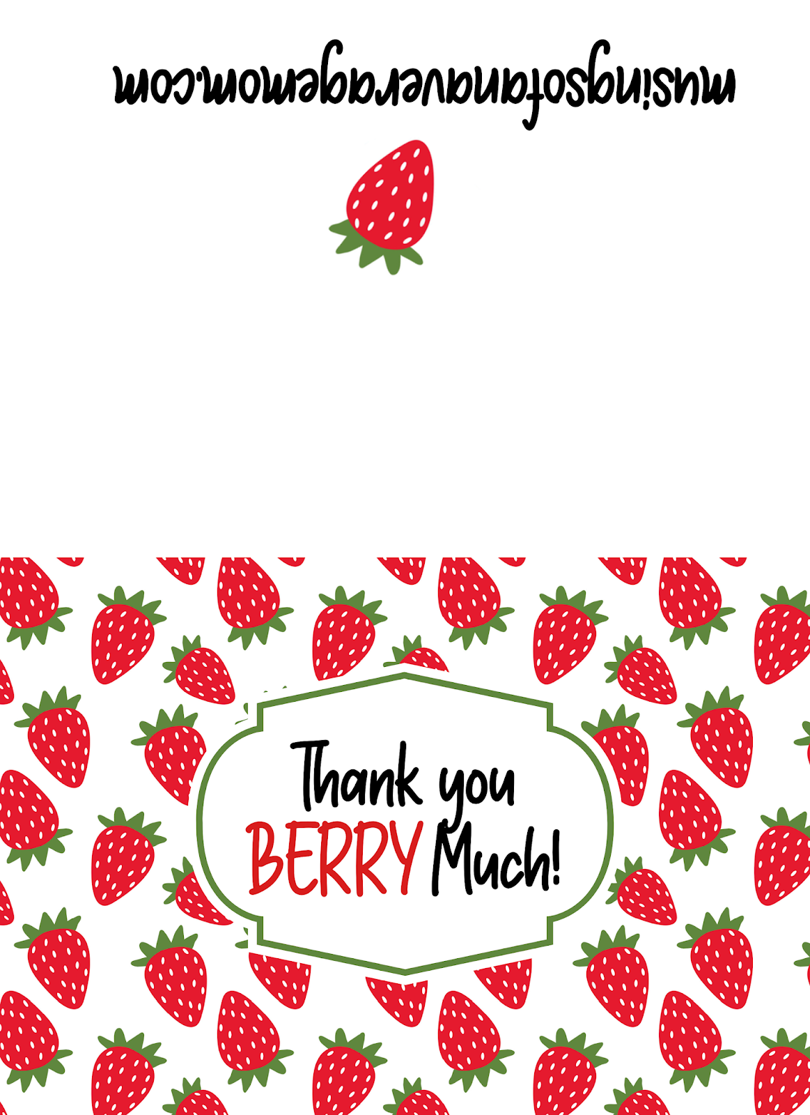 Thank You Berry Much Printable Printable Word Searches