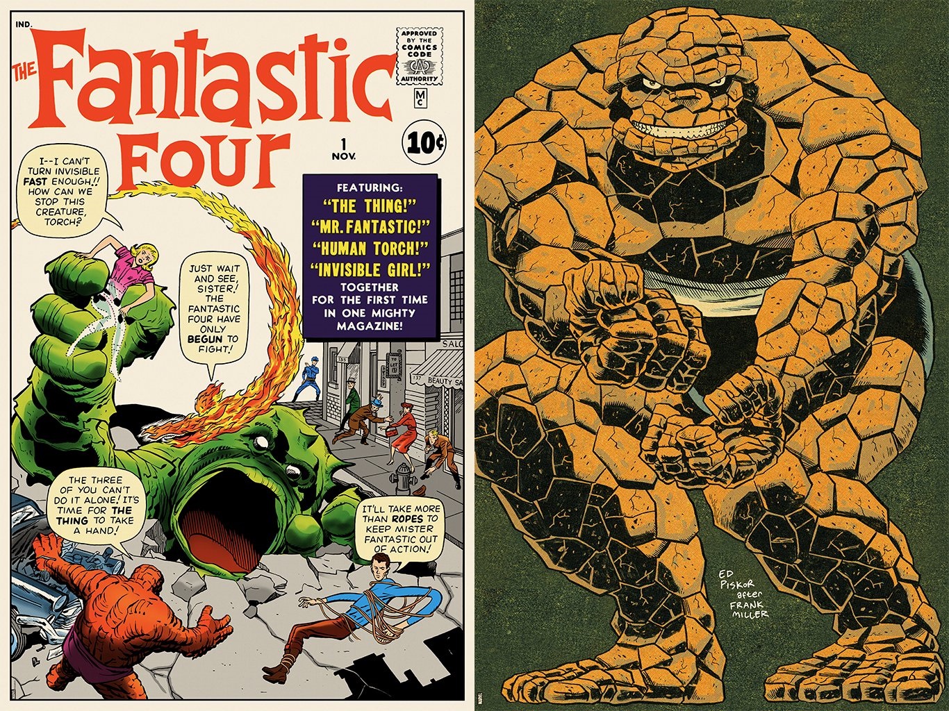 The Blot Says Fantastic Four Marvel Screen Prints By Jack