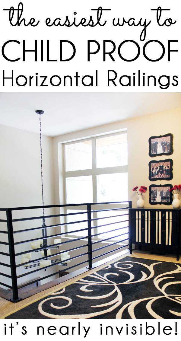 {diy with style} How to ChildProof Horizontal Railings Blue i Style