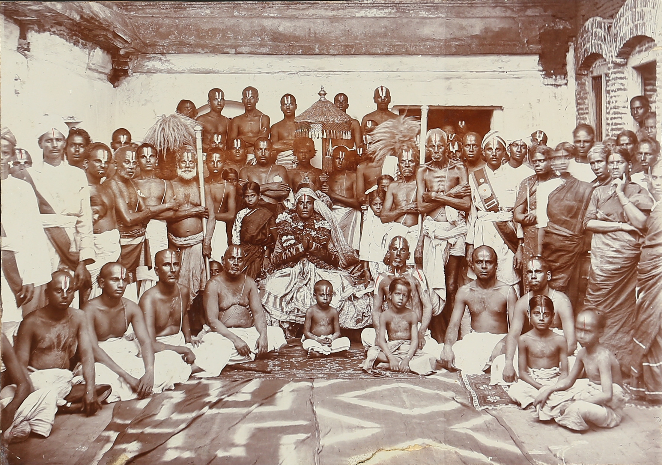 Group of People, Bheemunipatnam (Bheemili), Andhra Pradesh, India | Rare & Old Vintage Photos (1880)