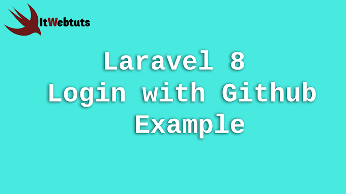 Laravel 8 Login with Github Example