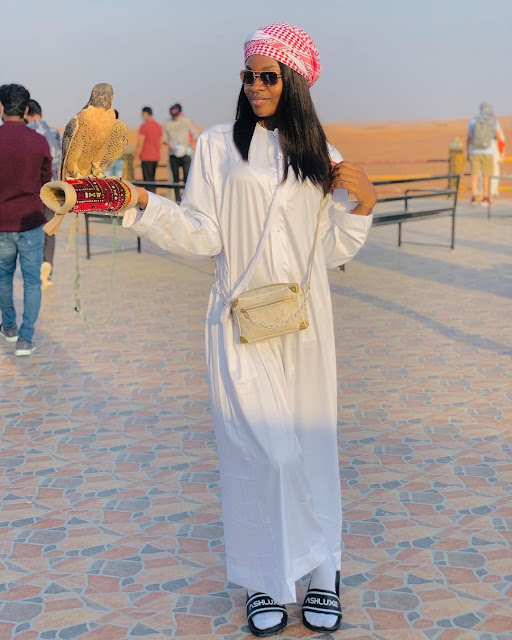 Naira Marley’s Sister, Shubomi Is SO BEAUTIFUL! Check Out Her Latest Photos In Dubai