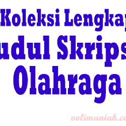 Skripsi Olahraga Futsal Ide Judul Skripsi Universitas