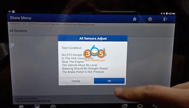 هوندا-فرمان-زاویه-تنظیم مجدد-توسط-پرتاب-x431-9