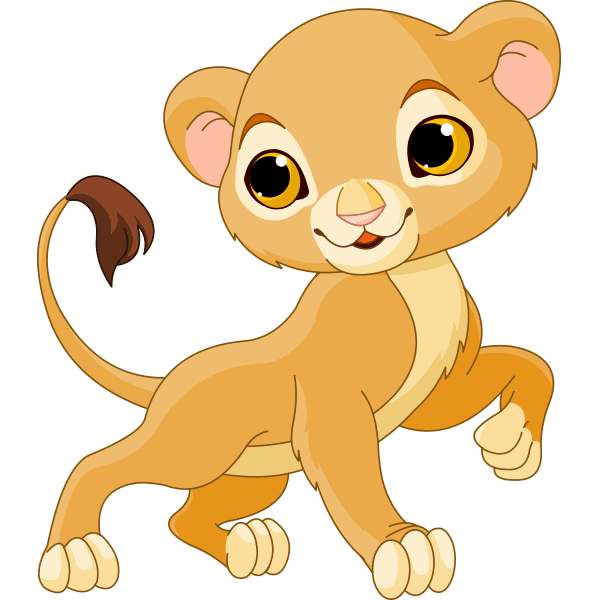 Prancing Lion Cub