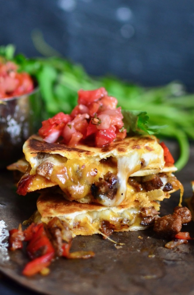 Yammie's Noshery Steak Quesadillas