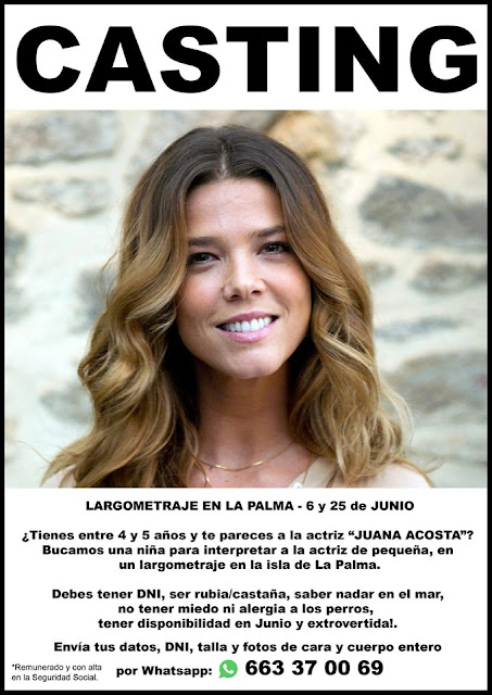Casting en La Palma, se busca una niña parecida a Juana Acosta