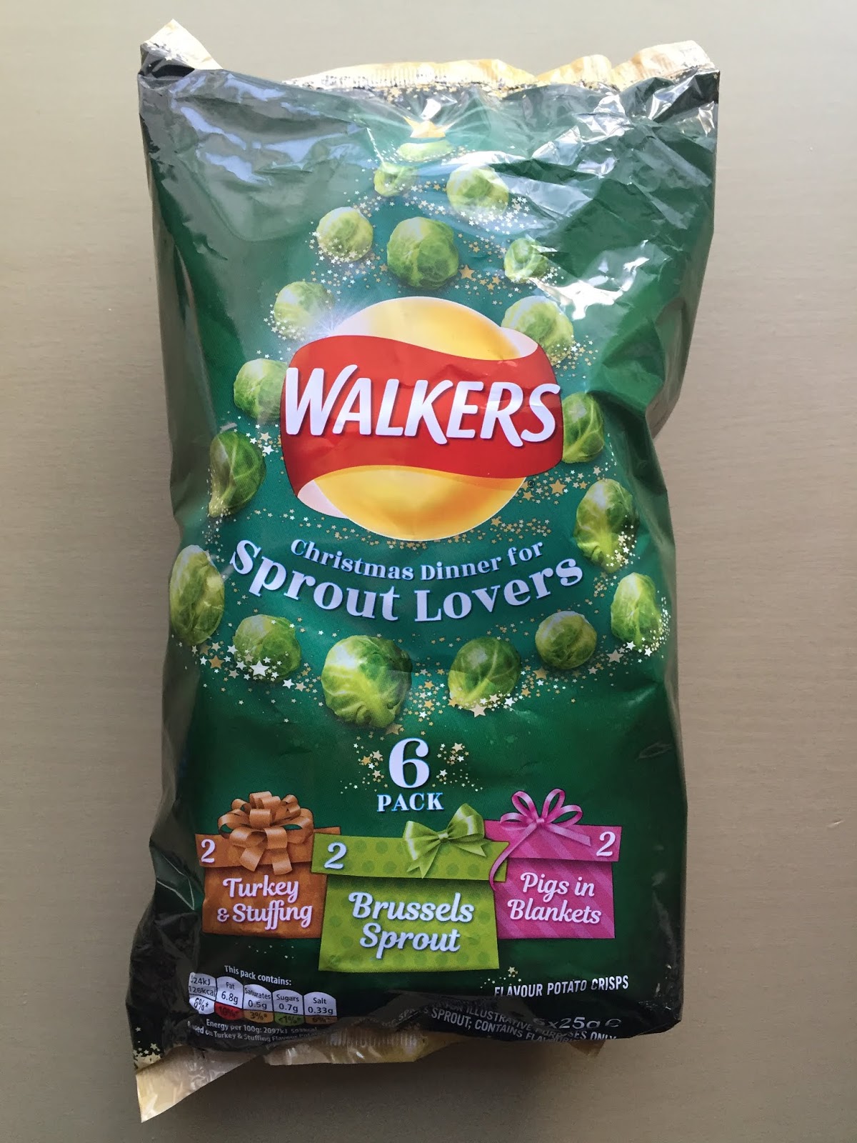Walkers Sprout Lovers Pigs In Blankets & Turkey & Stuffing