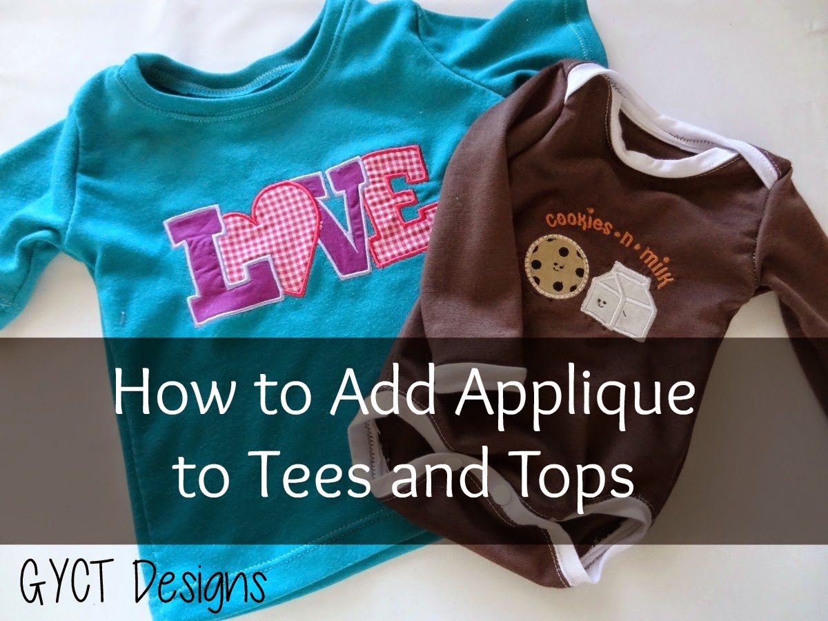 How to Add Applique to Tees and Tops ~ Get Your Crap Together