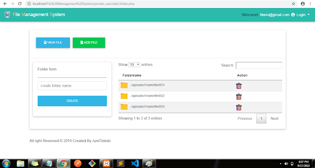 File Management System Very Complete Using PHP/MySQLi version 1.1