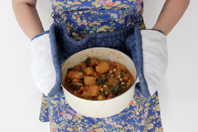 Moroccan chickpea carrot and butternut squash stew