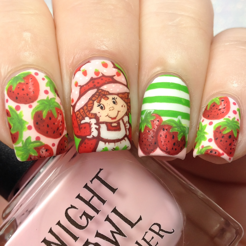 Glam Nails Challenge Strawberry cdbnails