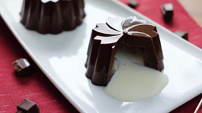 Resep Mudah Membuat Pudding Coklat Lava Putih Enak dan Lezat