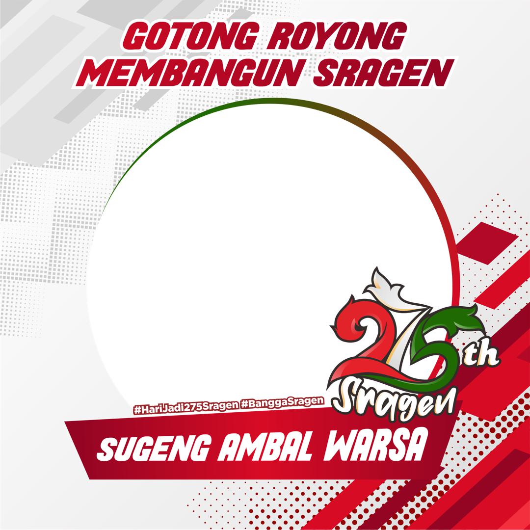 Desain Twibbon Hari Jadi Sragen ke-275 Tahun