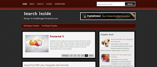 Search Inside Is a 2 Column Magazine Style Blogger Template