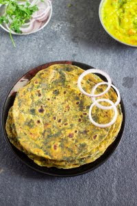 How to make vegan methi fenugreek paratha recipe at www.oneteaspoonoflife.com