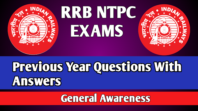rrb ntpc previous year general awareness questions