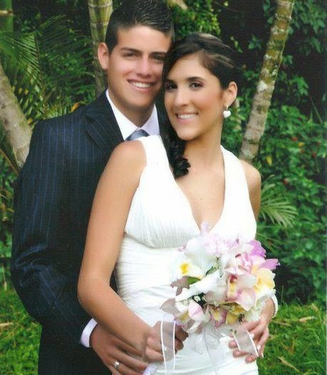 James Rodriguez and Daniela Ospina