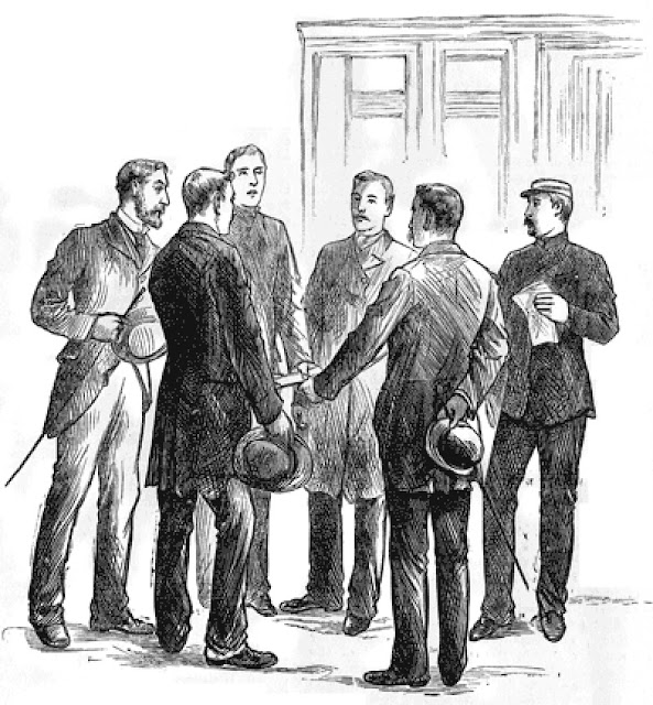 Приведение кандидатов к присяге "The Illustrated London News", 1883