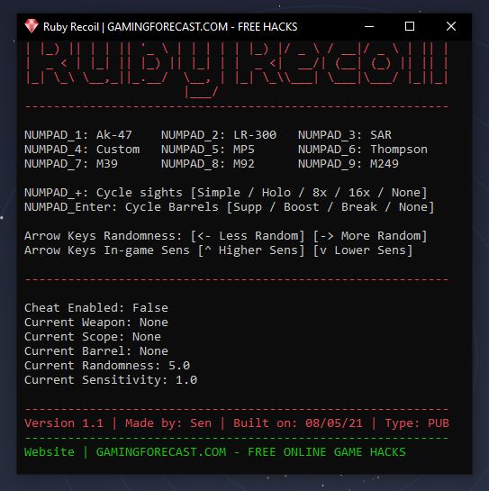 Rust No Recoil Hack Free Script Undetected 2021 All Weapons Gaming Forecast Download Free Online Game Hacks - roblox rust developer password