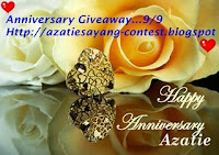 Anniversary Giveaway AzatieSayang.