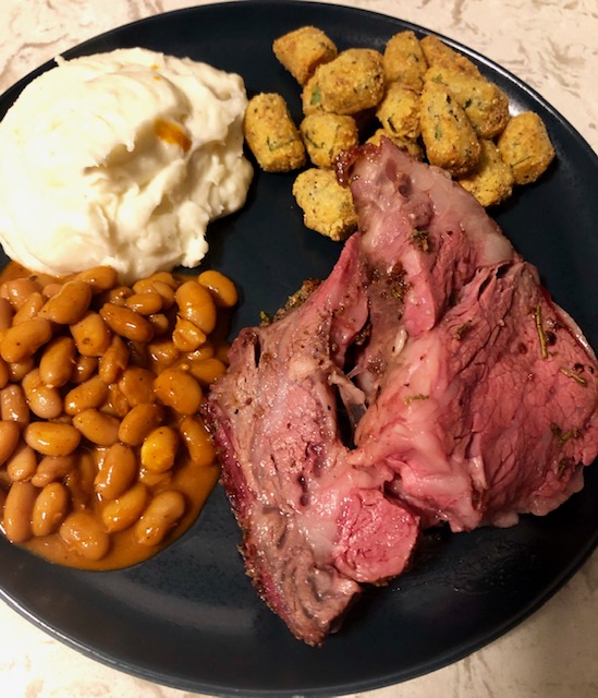 Hailee Long Garlic and Herb Butter Rubbed Prime Rib