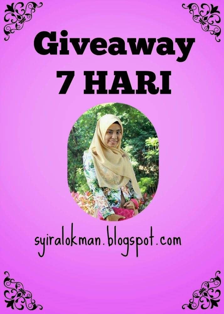 Giveaway, Syira lokman, arzmoha, gambar cantik,