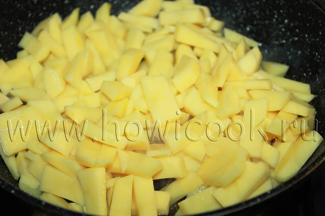 рецепт куриного филе с жареным картофелем с пошаговыми фото