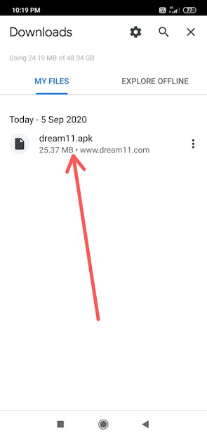 dream 11 app download
